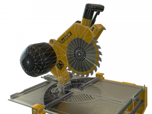 saw machine clean Modelo 3D