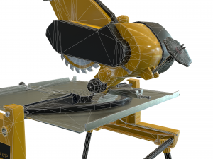 saw machine clean Modelo 3D