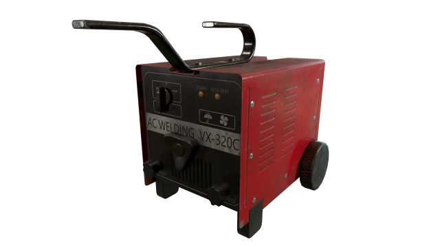 welding machine used old dirty 3D Model .c4d .max .obj .3ds .fbx .stl .blend 