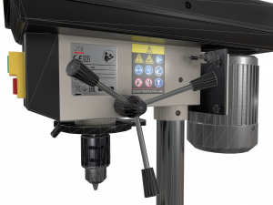drilling machine clean low-poly 3D Model