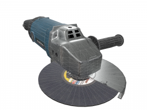 angle grinder used dirty game-ready 3D 模型