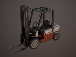 caricatore di magazzino vecchio low-poly Modello 3D