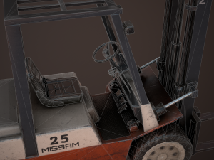 warehouse loader old low-poly 3D 模型