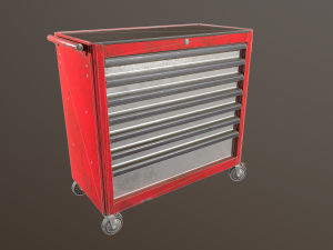toolbox used dirty low-poly-game-ready 3D Model