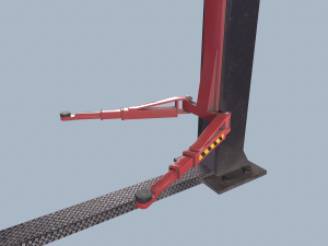 two post lift game ready 3D Model