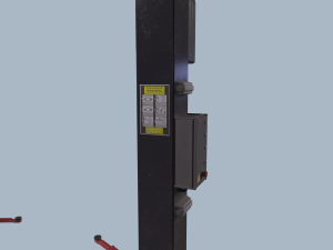 two post lift game ready 3D Model