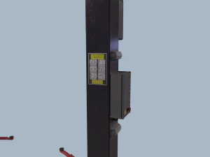 two post lift game ready 3D Model
