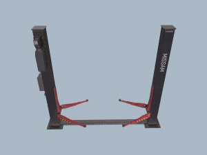 two post lift game ready 3D Model