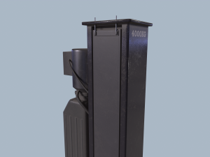two post lift game ready 3D Model