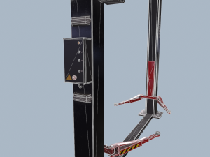 two post lift game ready 3D Model