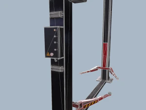 two post lift game ready 3D Model