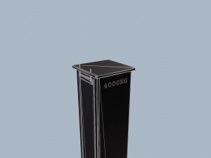 two post lift game ready 3D Model