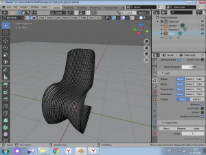 пипо стул 3D Модель