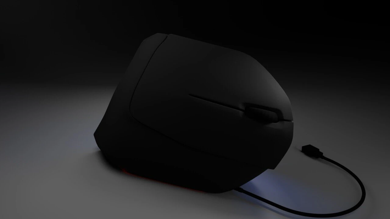 vertical mouse 3D Model .c4d .max .obj .3ds .fbx .stl .blend