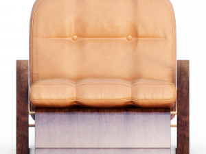 Leather arm chair 3D-Modell
