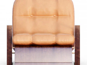 Leather arm chair 3D Model
