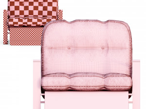 Leather arm chair 3D-Modell