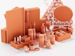 Meson christian dior - bathroom accessories 3D Model