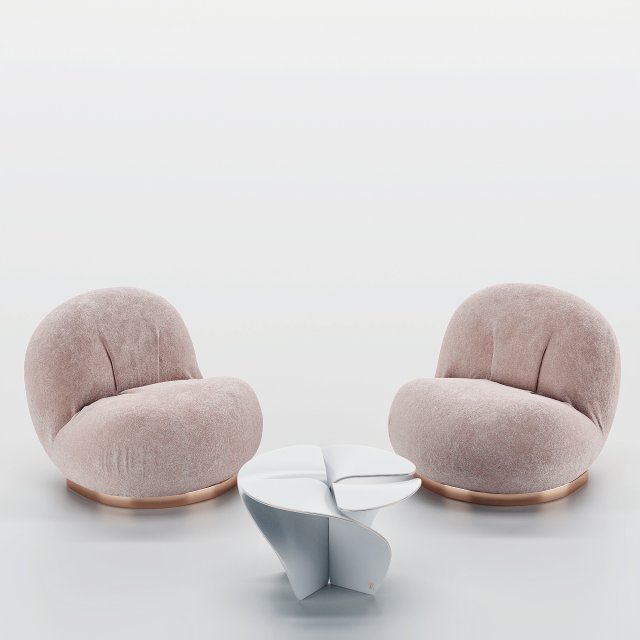 Gubipachaloungechair 3D-Modell .c4d .max .obj .3ds .fbx .stl .blend 