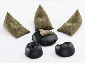 knitted bean bag 3D Model