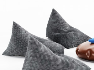 knitted bean bag 3D 模型