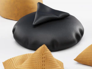 knitted bean bag 3D Model