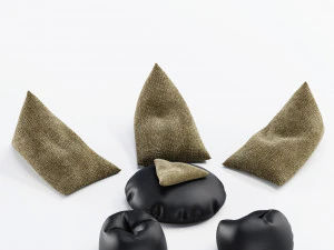 knitted bean bag 3D Model
