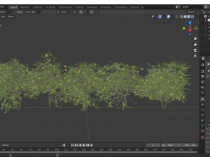 5diffrent tree lemonfruit 5 trees models in the scene 3D Model