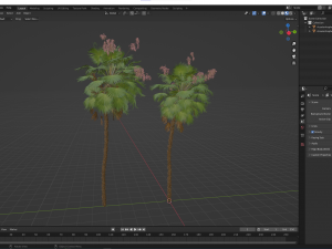 Acoelorrhaphe Wrightii Fruit 2Tree 3D Model