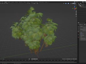 New Plant High detail Acoelorrhaphe Wrightii Garden 3D Model