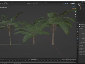 New Plant High detail Sphaeropteris Lepifera Small 3D Model