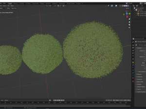 New Plant High detail Pyrrosia Lingua Hedge Sphere 3D Model