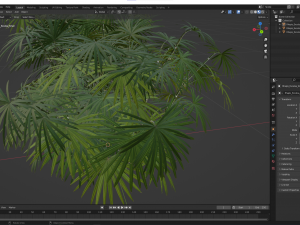 New Plant High detail Rhapis Excelsa Small 3D-Modell
