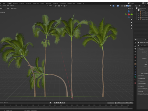 New Plant High detail Areca Catechu 3D मॉडल