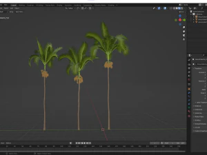 New Plant High detail Areca Catechu Fruit 3D Model