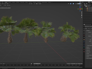 New Plant High detail Borassus Flabellifer Decorative Garden 3D Model