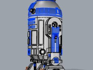 r2-d2 Modelo de impresión 3D