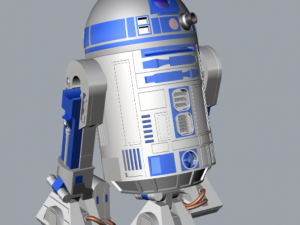 r2-d2 3D प्रिंट मॉडल