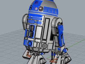 r2-d2 3D प्रिंट मॉडल
