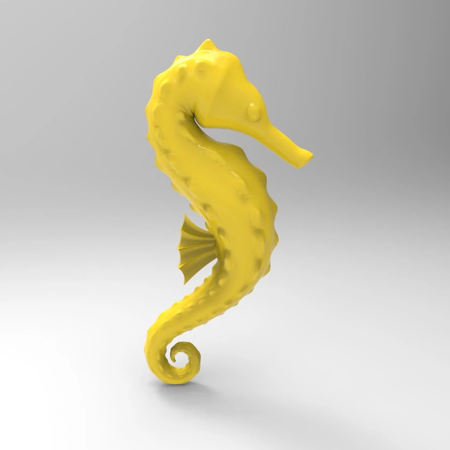 seahorse 3D Print Model .c4d .max .obj .3ds .fbx .stl .blend 