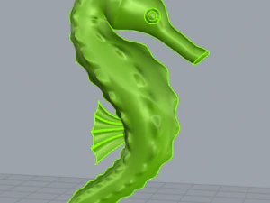 seahorse 3D Print Model