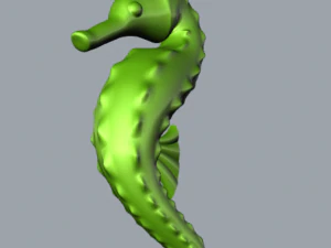 seahorse 3D Print Model