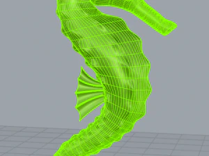 seahorse 3D Print Model