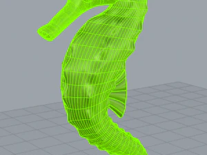 seahorse 3D Print Model