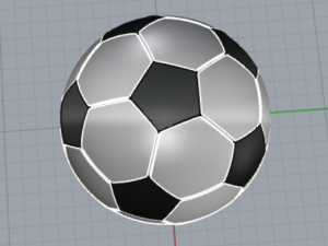 soccer ball 3D प्रिंट मॉडल