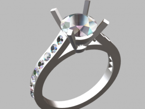 solitary ring 3D Print Model