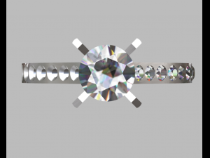 solitary ring Modèles 3D en vedette