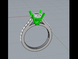 solitary ring Modèles 3D en vedette
