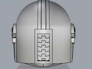 casco mandaloriano Modelo de impresión 3D