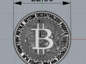 Bitcoina Model do druku 3D